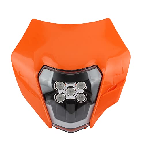Support de phare universel orange pour plaque de motocross SX Exc 300
