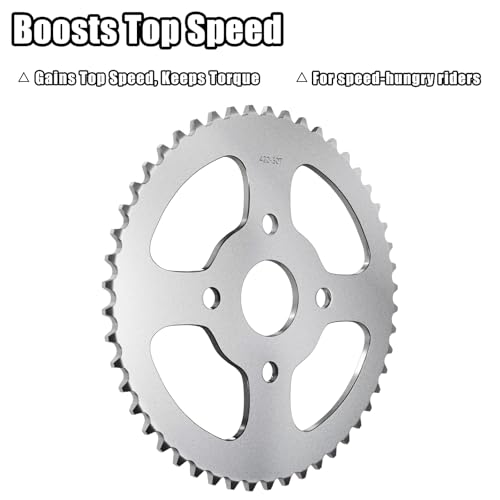 Image of JNDO Mini Bike Sprocket 420 Chain 50T Go Kart Rear Sprocket 40mm Bore Replacement for Coleman Bt200x Ct200u Trail 200 Ct200u-Ex Baja Warrior Heat Massimo Mb165 Mb200 196cc 5.5 6.5hp