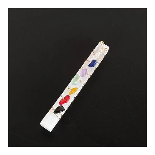 YLQUXEUV 10cm Seven Crystal Selenite Stone Gifts 1pcs