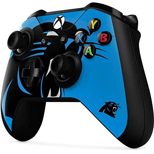 Skinit Decal Gaming Skin Compatible with Xbox One X Controller - Officially Licensed NFL Carolina Panthers Large Logo Design