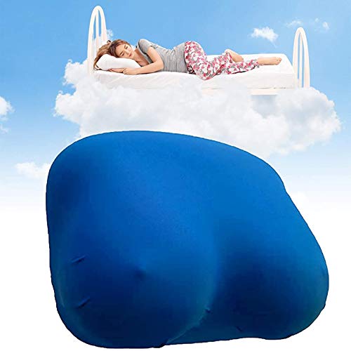 Boobs Breasts Pillow Cushion, Soft Memory Foam Sleep Pillow 3D Artificial Breast Pillow Creative Breast Shape Pillow Sexy Kawaii Toy Valentine's Day Gift for Girlfriend Couples (Blue)
