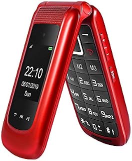 Uleway Unlocked Flip Phone 3G Dual SIM Card 2.4'' Flip Cell Phones Unlocked