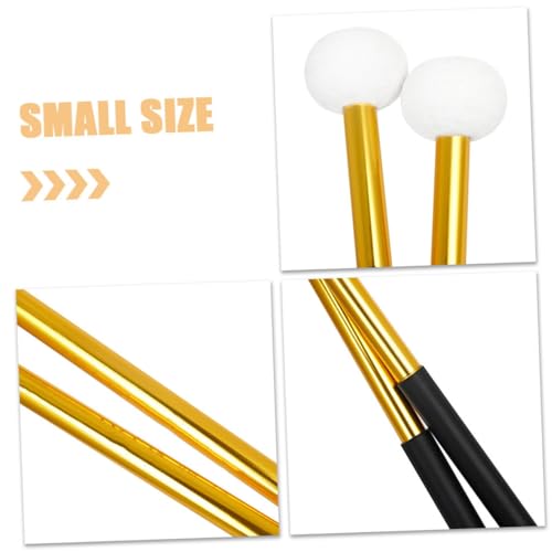 Baquetas profesionales Abaodam con cabeza de fieltro y aleación para percusión, duraderas, para batería, snare, jazz y tambores de marcha, agarre suave y uso versátil miniatura 7