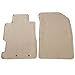 Floor Mats Compatible with 2001-2005 Honda Civic & 2002-2005 Honda Civic, Front & Rear Beige 3PC Nylon Car Floor Carpets Carpet Liner by IKON MOTORSPORTS, 2002 2003 2004