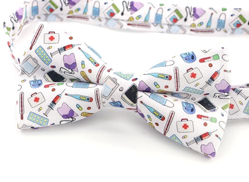 Image of OCIA Cute Pattern Pre-tied Bow Tie Adjustable Bowties for Adult & Children