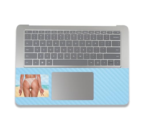 Image of MightySkins Carbon Fiber Skin Compatible with Microsoft Surface Laptop Studio 2 (2023) Full Wrap Kit - Beach Ready | Protective, Durable Textured Carbon Fiber Finish | Easy to Apply | Made in The USA