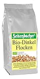 Seitenbacher Bio-Dinkel Flocken I Vollkorn I zart I ohne Zusätze I regionales Getreide I 6er Pack (6 x 500 g)