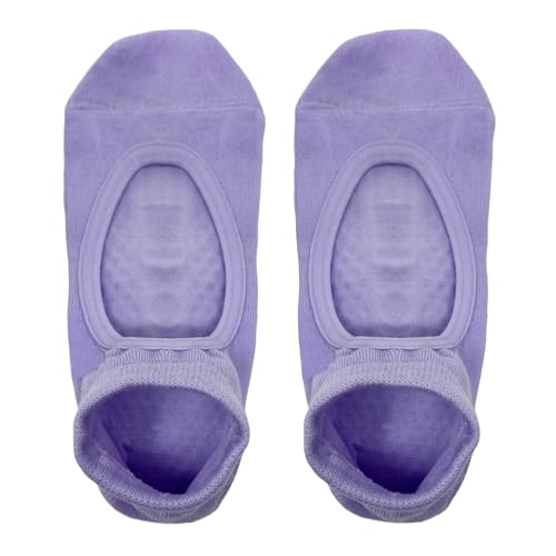 Image of Mint & Oak Pilates Socks with Grips for Women, Ankle Length Non-Slip Yoga Socks, Cotton Ideal For Yoga, Pilates, Gym, Workout, Cute Women's Gift