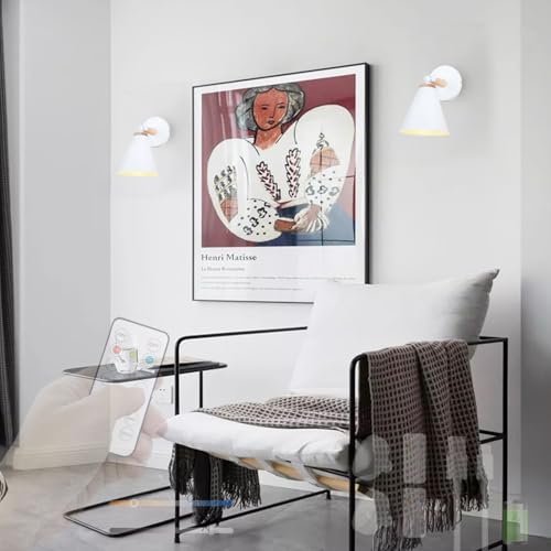 Apliques de pared led madera decorativos luz regulable para dormitorio y pasillo