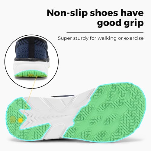 Image of FitVille Wide Walking Shoes for Men Comfortable Lightweight Running Wide Toe Box Shoes for Men Non Slip Cushioned