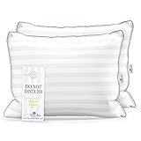 Queen Anne Hotel Collection Pillows – Luxury Down Alternative Bed Pillows (2-Pack, Queen Medium) – Ultimate Comfort, Hypoallergenic, Made in The USA