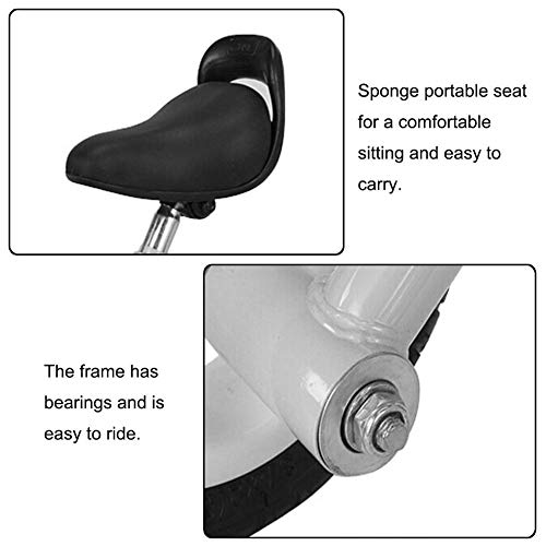 Waljx Children's Tricycle 2-6-Year-Old Baby Bicycle Child Outdoor Bicycle Multi-Functional Toy Cars Young Children Tricycle 57X67Cm (Color : Blue) (Color : White) #TOP3