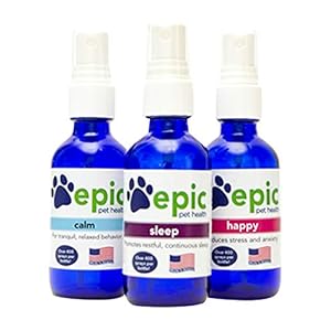   Happy-All-Natural-Liquid-Spray-Supplement-Eases-Separation-Anxiety-Helps-with-Vet-Visits-Travel-Grooming-Loss-of-a-Friend-Spray-2-Ounce