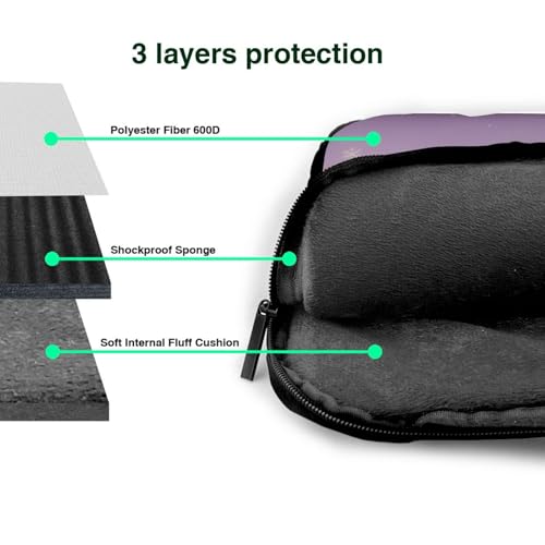 Maletín para laptop impermeable 14 pulgadas morado miniatura 5