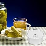 iplusmile 180ml Self-seal Tin Can with Lid, 10pcs Press-In Food Container, Empty Pet Food Can Snack Containers, Refillable Airtight Tin for Fish Meat