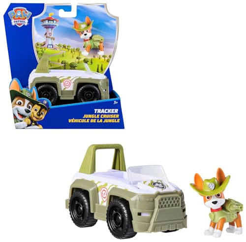 Paw Patrol, Tracker’s Jungle Rescue Vehicle, Toy Truck with Collectible Action Figure, Sustainably Minded Kids’ Toys for Boys & Girls Aged 3 and Up