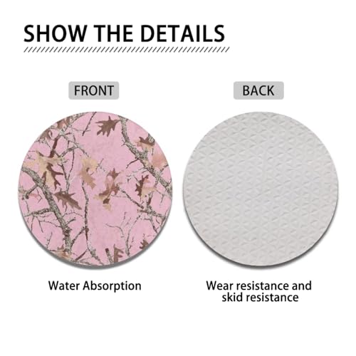 Portavasos para autos Jeiento rosa camuflaje 2 piezas miniatura 5