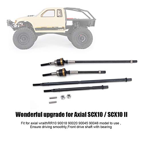 Eje de transmisión CVD de acero para Wraith y SCX10 II RC 3