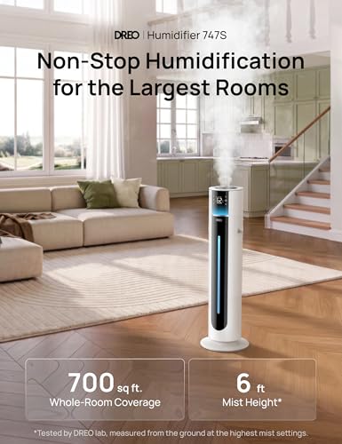 DREO 11L Smart Humidifier 747S Large Room 700 ft², 100H Runtime, 21dB Quiet - Image 2