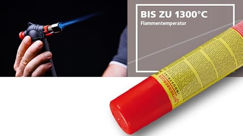 Rothenberger Industrial 1x Nachfüllgas 100 ml | Feuerzeuggas | Gaskartusche | Universalgas | hoher Reinheitsgrad | für Feuerzeuge Gasbrenner zum Wieder befüllen inkl. 5 Adapter | 35840 4
