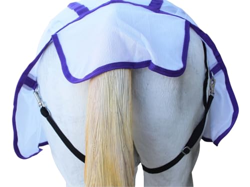 Image of Challenger Horse Summer Mesh Scrim Sheet Full Neck Fly Sheet Bellyband Purple 73102