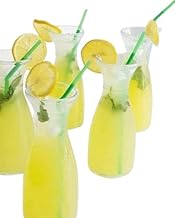 طقم أكواب زجاج قياسي، مصنوع من الزجاج، سعة 400 مليلتر، شفاف اللون، آمن للاستخدام في غسالة الأطباق، عدد القطع: 6