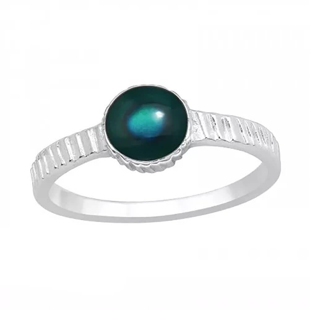 RETRO STYLER Sterling Silver Oval Mood Ring