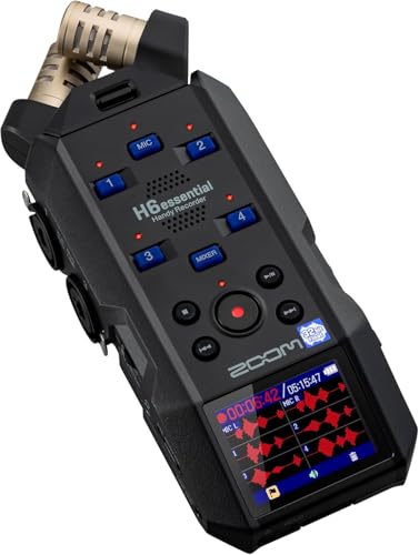 Image of Zoom H6essential 6-Track 32-Bit Float Portable Audio Recorder Bundle with WSH-4E Hairy Windscreen (H6essential + Windscreen)