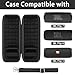 co2CREA Hard Travel Case Replacement for JBL Flip 7 Flip 6 FLIP 5 Waterproof Portable Bluetooth Speaker (Black Case + Inside Black)