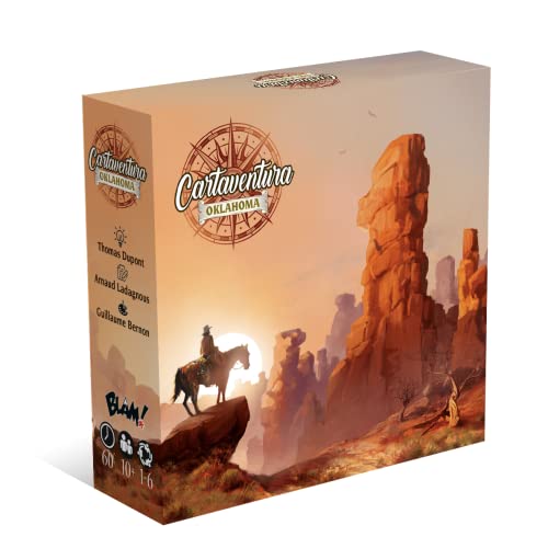 ¡Blam! Cartaventura: Oklahoma Juego de Mesa narrativo - Juego cooperativo - en Familia, Entre Amigos o en Solitario - De 1 a 6 Jugadores - Desde 10 años - 60 Minutos