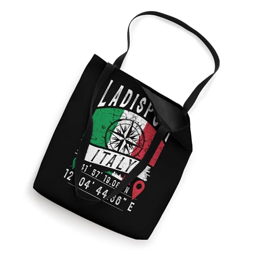 Ladispoli Italy Flag Italia GPS Coordinates Tote Bag miniatura 2