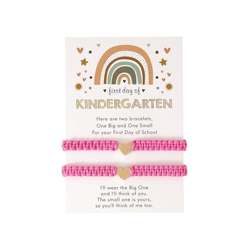 Back to School Bracelet First Day of School Mommy and Me Matching Wish Bracelets Set Back to Schools Gifts Stuff Decorations