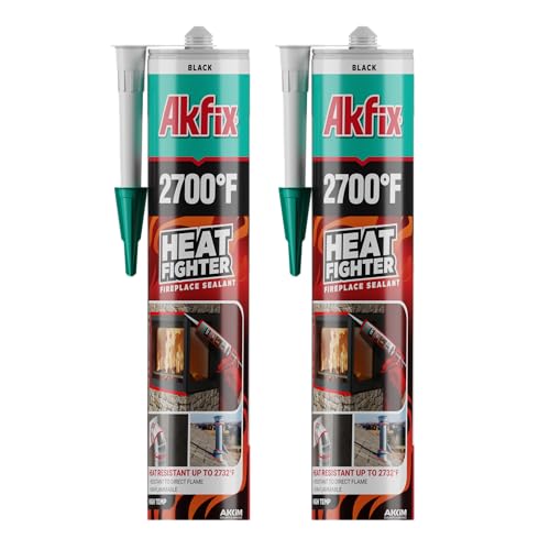 Akfix Heat Fighter Fireplace Sealant (2x10.1 oz.)