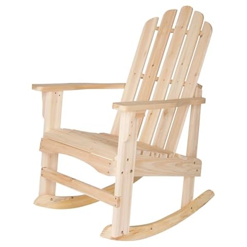 Shine Company Wooden Outdoor Rocking Adirondack Chair Cover