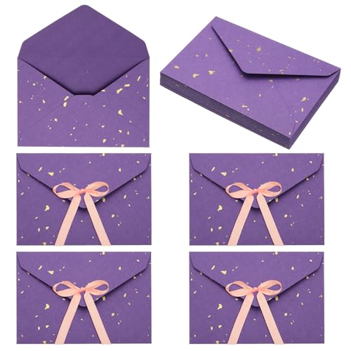 Sobres para tarjetas de felicitación con lazo de cinta de diseño vintage exclusivo