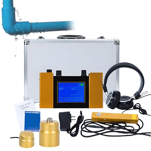 GESAIDES Detector de Fugas con Sensor de Agua, Detector de Fugas de Piscina, Dispositivo de Detección de Fugas de Agua con Pantalla Digital para Tuberías de Agua y Calefacción por Suelo Radiante.