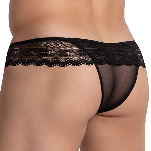 Mens Sexy Thong See Through Pouch Jockstrap Floral Sides Bikini Sissy G-String Sissy Lingerie Underwear #TOP1