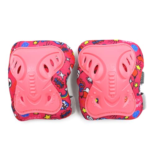 Ieron 6Pcs Bike Sports Protective Gear Set, Skating Protective Gear Kit Knee Pads Elbow Pads Wrist Guards - Image 3