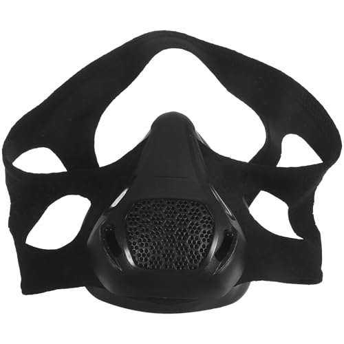 Angoily Máscara de entrenamiento de barrera de oxígeno, máscara de resistencia al oxígeno, máscara facial deportiva
