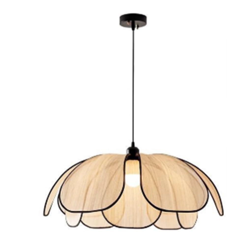 Chandelier tissé à la main lotus E27 luminaire suspendu rétro