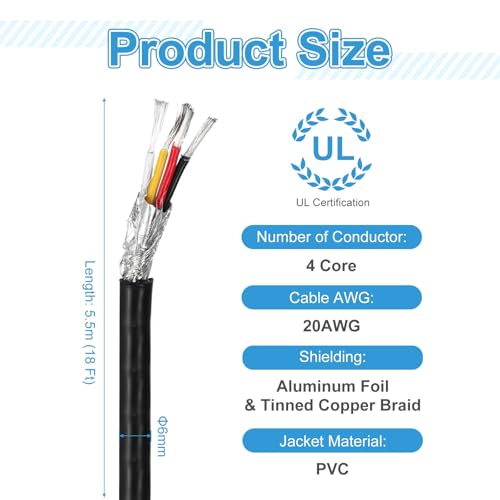 Câble blindé UL2464 pour câblage automobile et circuits de commande numérique 300V - 2