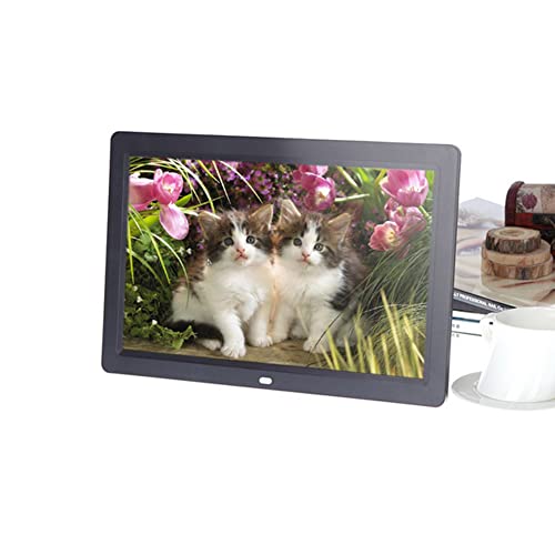 Cadre Photo Numérique 12 Pouces - Écran IPS 1280x800, Télécommande - Supporte USB, SD, MMC