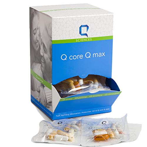 Q Core Q Max Multivitamin Bundle - Cognitive Enhancing Micronutrients (Q Max) + Live Probiotic (Q Biotics) + Omega 3 Fish Oil (Q Omegas) + Microvascular Blood Flow Optimizer (Q Prime), 30 Day Supply