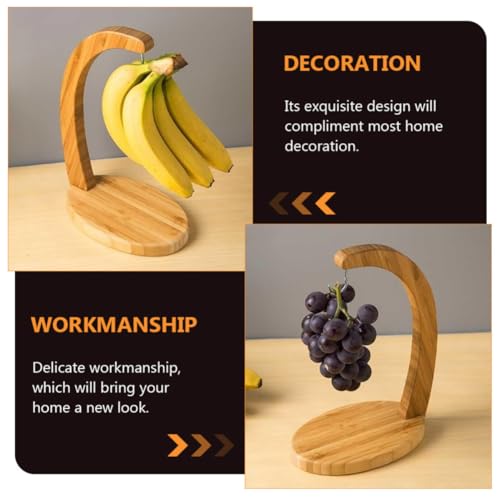 Exhibidor de plátanos y cesta de frutas en bambú para decorar tu mesa de cocina 5