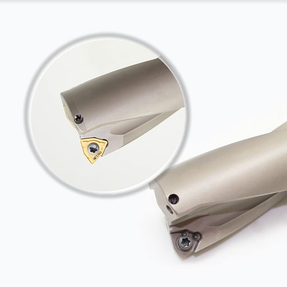 wiertła bity wiertła do metalu wiertło wewnętrzne 13mm-50mm głębokość 2/3/4/5D wiertło indeksowane U C32-D31-Wc06 4D (Color : C40-d40-wc06, Size : 3D)