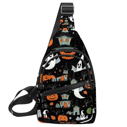 Mochila cruzada pequeña antirrobo ligera bandolera de Halloween para evitar bolsillos llenos