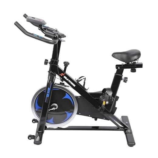 Bicicleta Ergométrica Spinning Mile Fitness Vertical com Monitor 5 Funções, Sensor Cardíaco, Ajuste de Altura, Regulagem de Resistência, Roda de Inércia Bidirecional, Preta