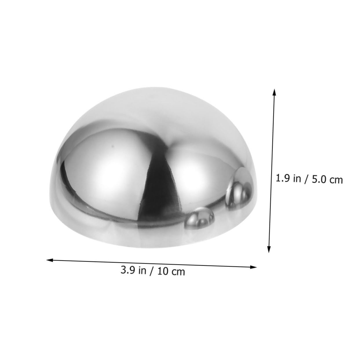 Abaodam Outdoor Reflective Globe Stainless Steel Gazing Hemisphere Ball for Garden Decor Durable Polished Mirror Finish for Home and Outdoor Spaces