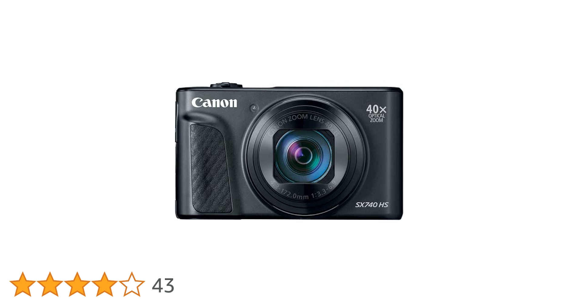 Amazon | Canon PowerShot SX740 HS デジタルカメラ-ブラック(国際版