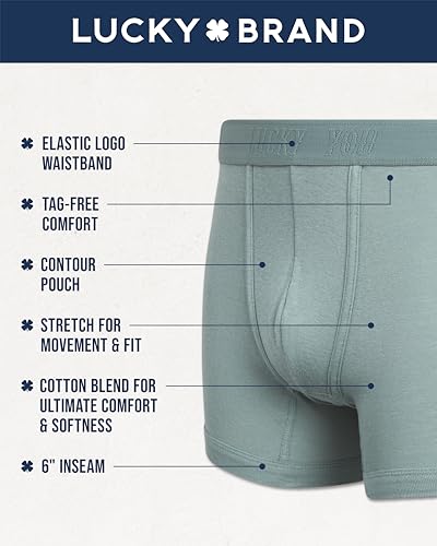 Lucky Brand Mens Boxer Briefs - 3 Pack Soft Mens Underwear Boxer Briefs with Contour Pouch - Breathable Boxers for Men2